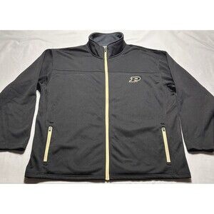 Purdue Boilermakers Champion Full Zip Jacket Black Size XL Black NCAA *READ